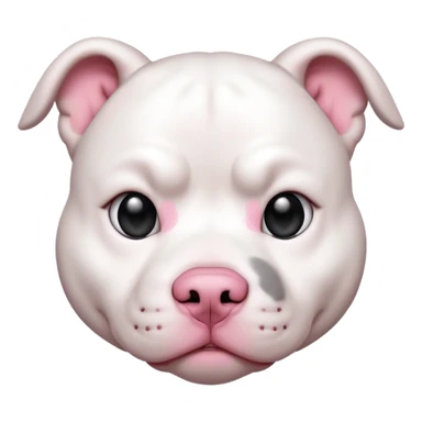 femail white pitbull sticker
