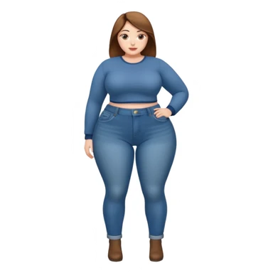 woman with a very large bum sticker