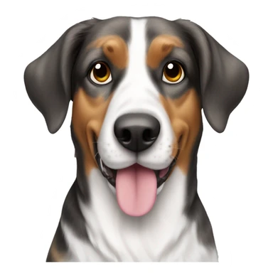 Beagle dog Australian Shepard brindle coloring  sticker