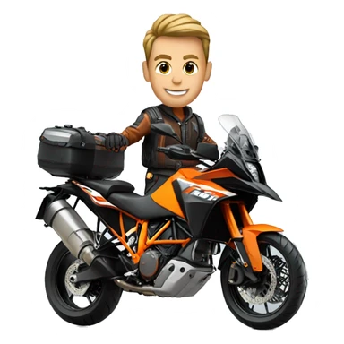 Adventures biker on a KTM 1190 Adventure R sticker