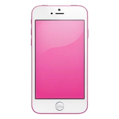 Pink Smart Phone, Blank Screen sticker