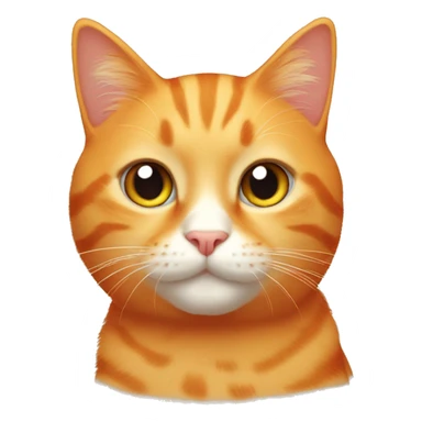 orange cat cute sticker