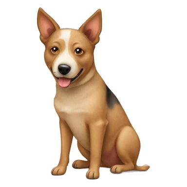 Australian cattle dog tan colour  sticker