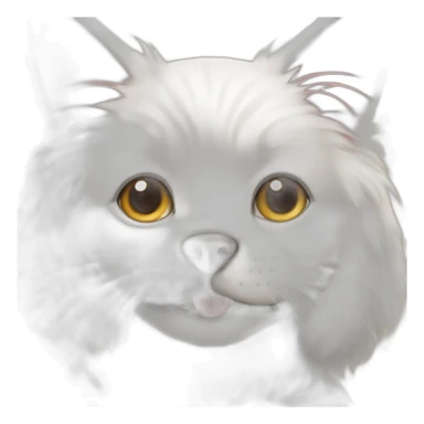 cat face on a dog sticker