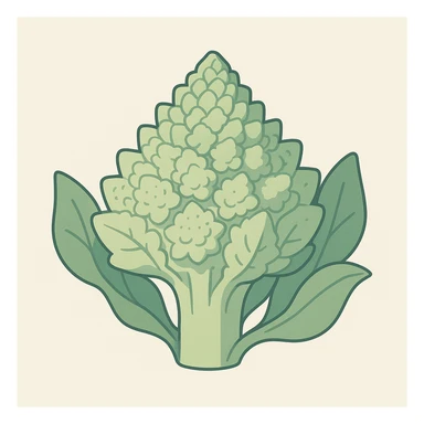 chou romanesco, style 4 sticker