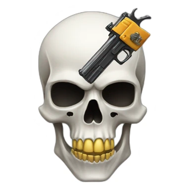 Skull-guns sticker