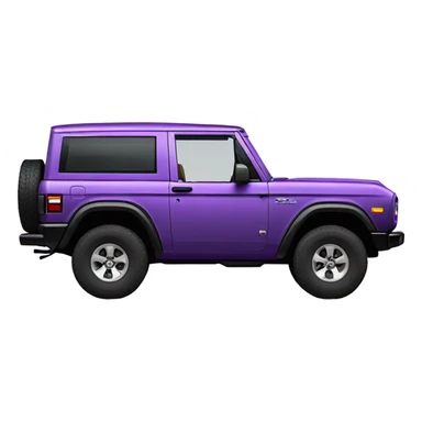 4 door purple 2023 Ford Bronco  sticker