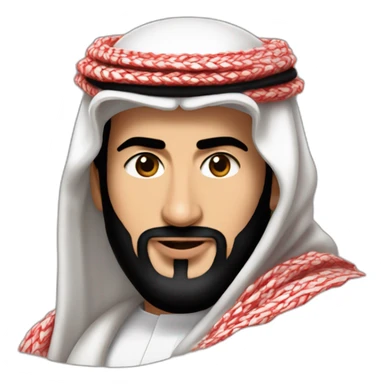 Mohammed bin Salman Red shemagh sticker