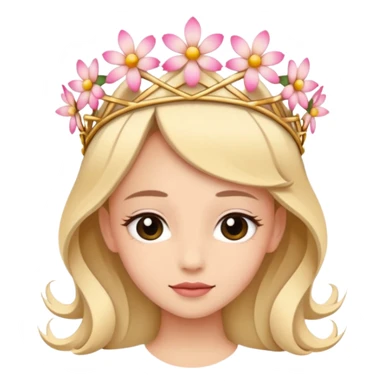 flower tiara sticker