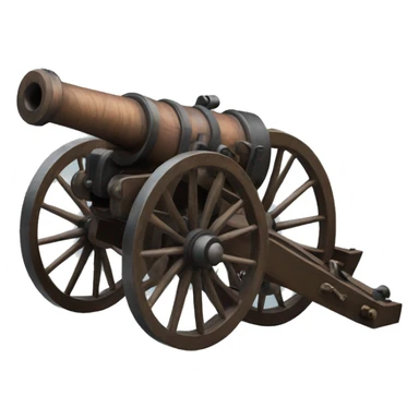 Crimean War cannon sticker