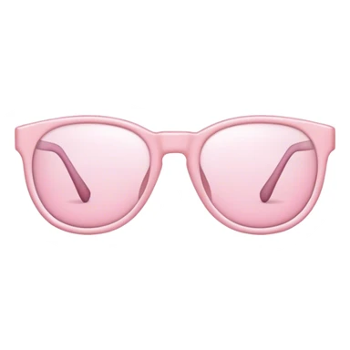 light pink glasses sticker