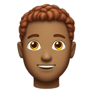 Brown Guy with red hair sticker