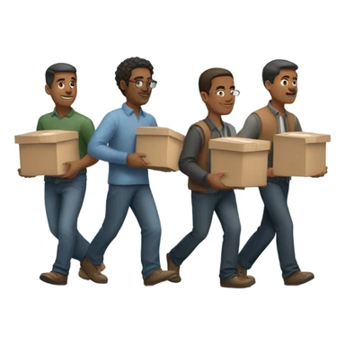 guys moving bookc sticker