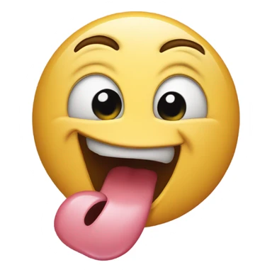 Face with tongue out sticker