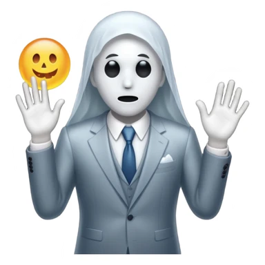 Ghost with suit sticker