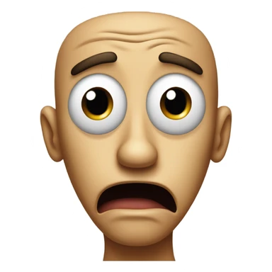 Terrified emoji sticker