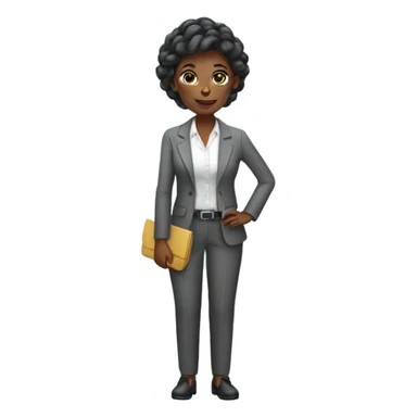 Business plant lady sticker
