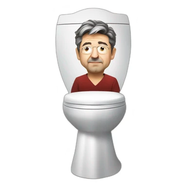 Melenchon aux toilettes sticker