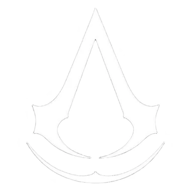 Logo assassin creed black color sticker