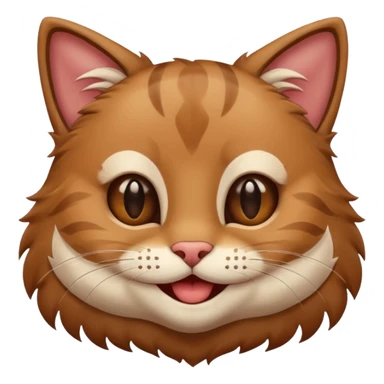 Cat  very happy bruin sticker