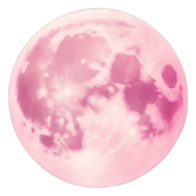 Light pink pink moon sticker