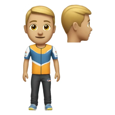 makea sim racer emoji sticker