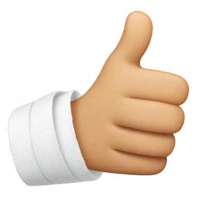 thumbs up with a bandage on the thumb sticker