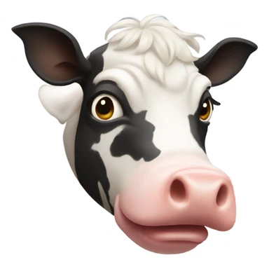 Cow pig sticker