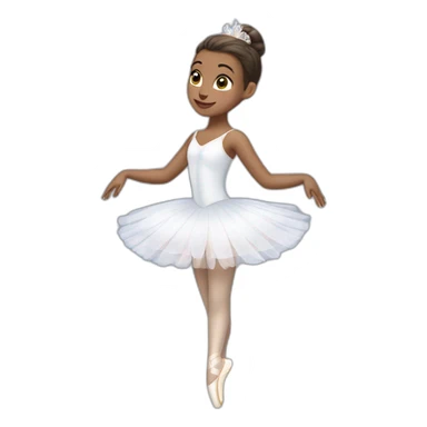 ballerina dressed like Odette from Swan Lake sticker