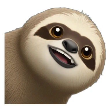 brb sloth brb sticker