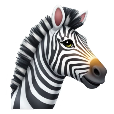 Rainbow zebra sticker