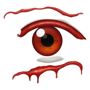 an eye with red veins sticker