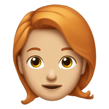 Rousse qui lève les bras  sticker