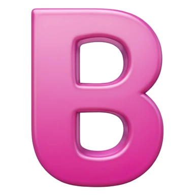 pink letter D emoji sticker