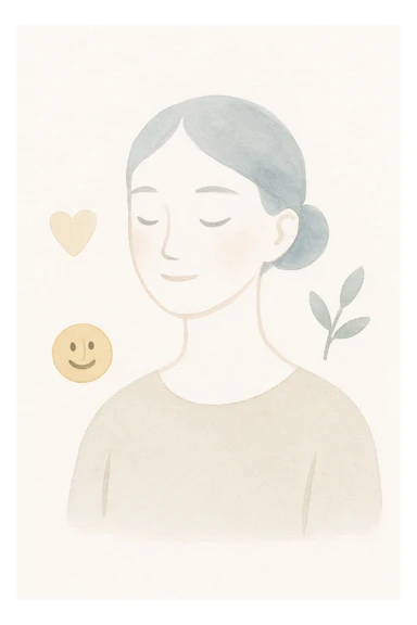 esthetic emoji, watercolor style, pastel colors, soft expression sticker