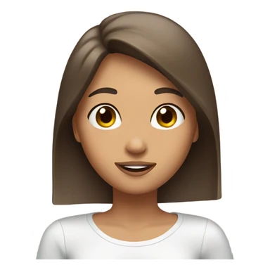 Two girls brown haired taking a bathroom mirror selfie sticker