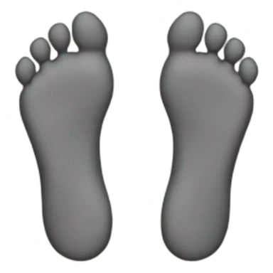 not an emoji but a photo of feet sticker