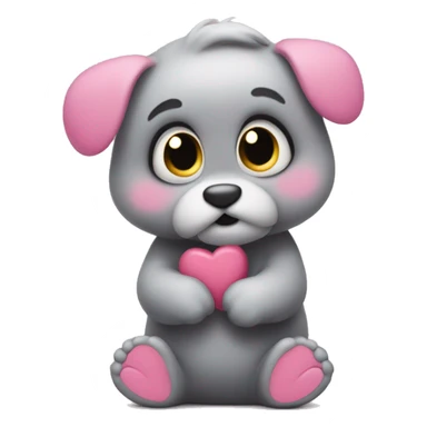 Shy pookie wit hearts sticker