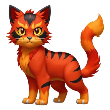 Litleo-Litten-Fakémon-hybrid-creature (full body)  sticker