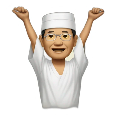 crucified prabowo subianto sticker