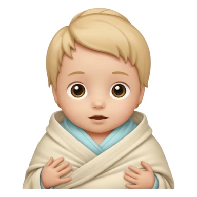 baby in a swaddle sticker