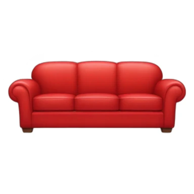 red couch happy sticker