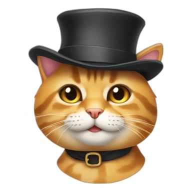 cat whit the hat from proffesor layton sticker