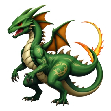  Venom-Marowak-Charizard-Xenomorph-hybrid-fantasy-creature (full body) with tattoos sticker