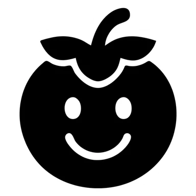 Persimmon smile sticker