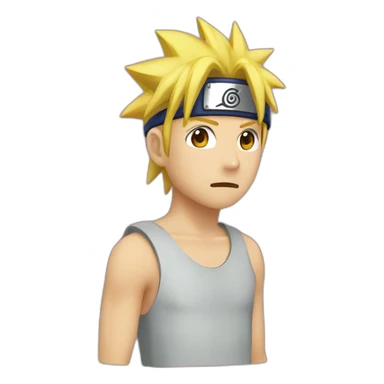 À mix between Naruto and sasuke sticker