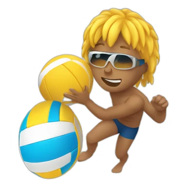 beach-volley-player sticker