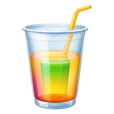 drink in plastic cup sticker