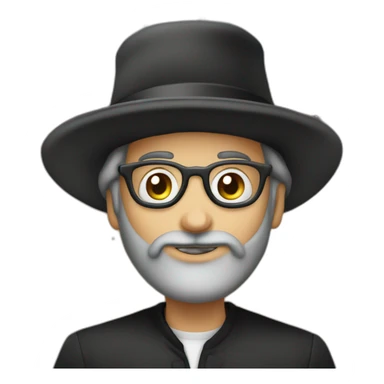 Hasidic Jew in Space sticker