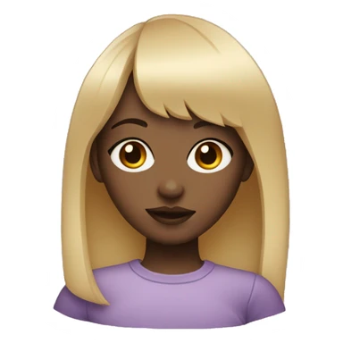 girl with a bangs and septum sticker